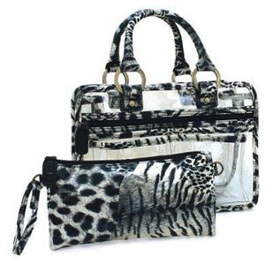 NEW! Switch It by Nan clear organizer bag purse